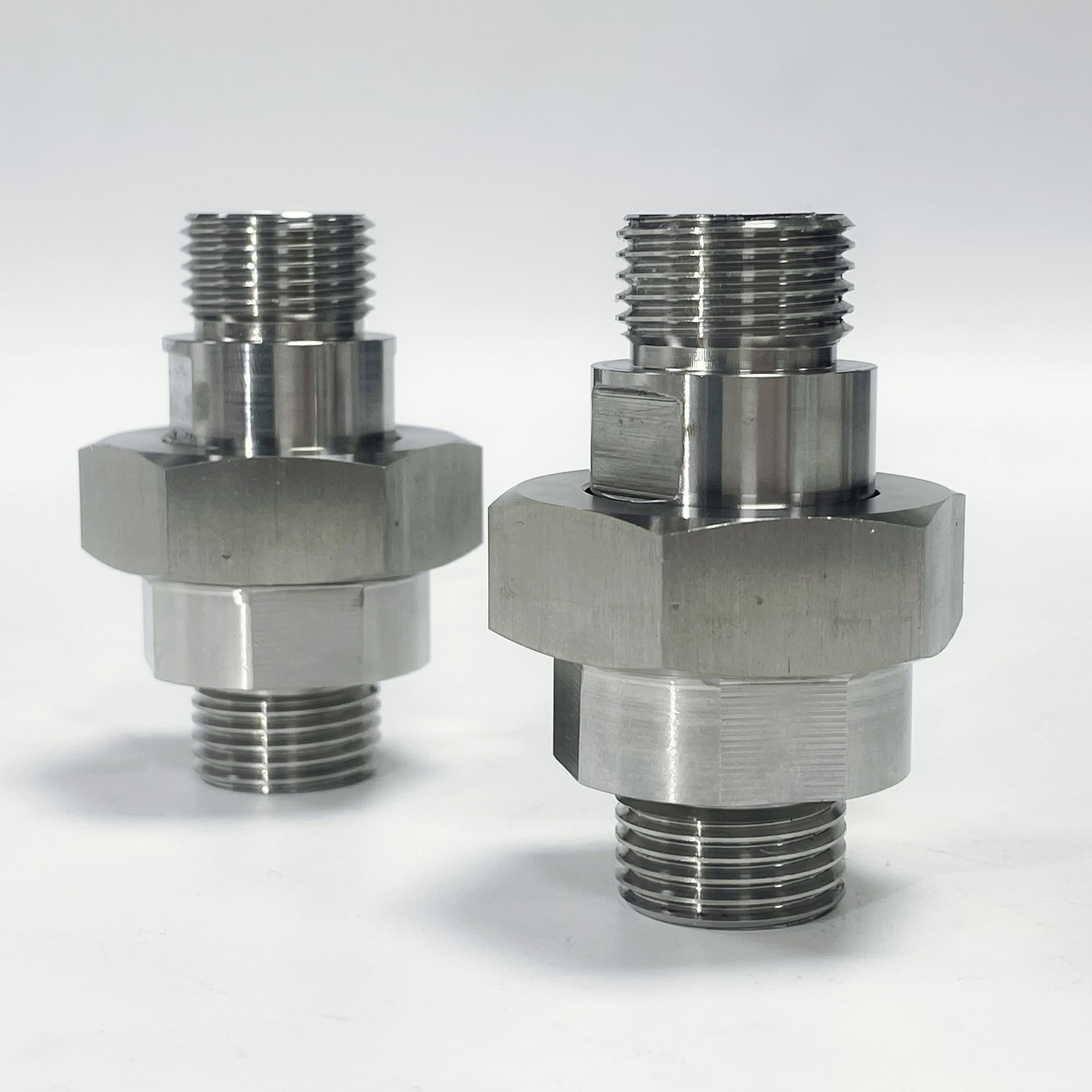 CNC Precision Stainless Steel High-Pressure Double Male Thread Union ...