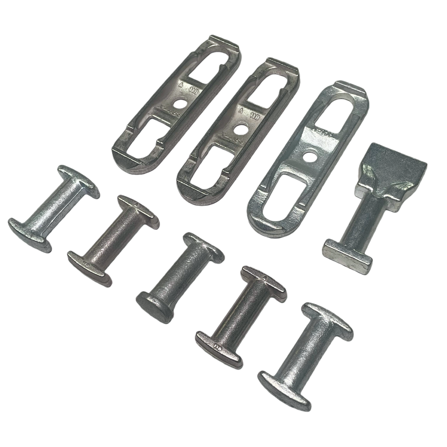 Quick-Disconnect T-Pin Shafts for Die-Forged Conveyor Chains