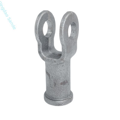 50kN Hot Forged Clevis With Spherical Lock Ring For Power Transmission