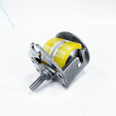 CNC Casters Polyurethane Döner Tekerlekleri ile dökme demir itiş rulmanları