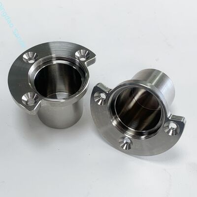 CNC Turning And Milling Combined Process - Stainless Steel Flange Internal Thread Sleeve Connection Seat